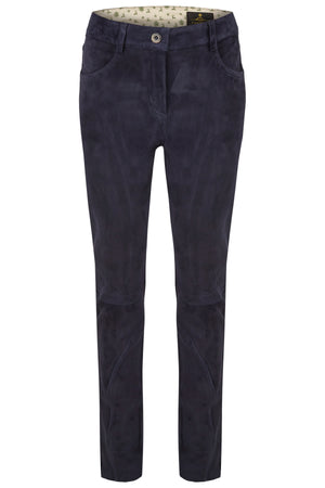 Zita Velourlederhose d´navy