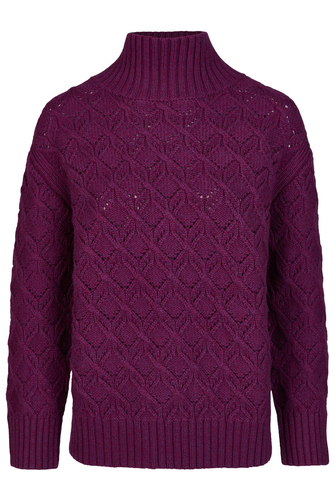 Pullover Magda Brombeer