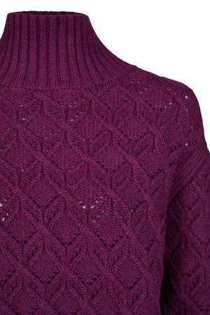 Pullover Magda Brombeer