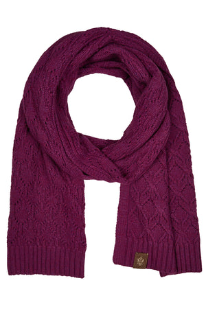 Cashmereschal Strick Delia brombeer