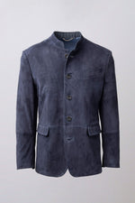 Lederjacke Vincent navy