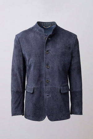 Lederjacke Vincent navy